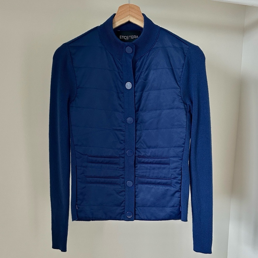 Etcetera Vintage women’s jacket XS blue cashmere blend